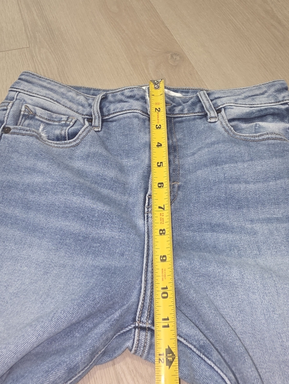 Altard State Flare Distressed High Rise Blue Jeans Size 28 - Picture 5 of 8
